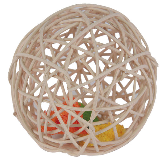 8351 - Rattan Ball with Loofah Toy