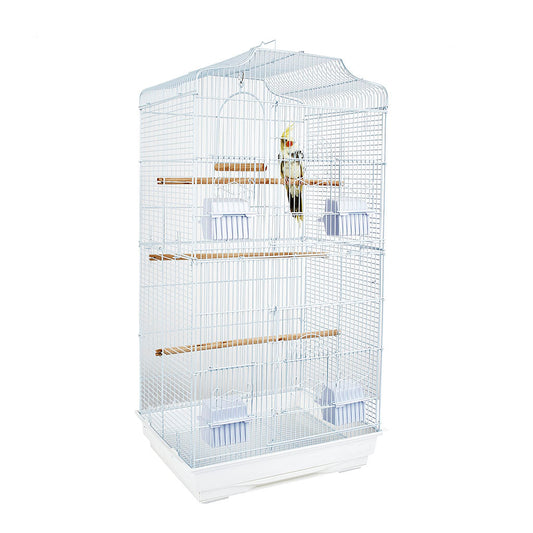 4886 - St Lucia White Cage (Box of 4)