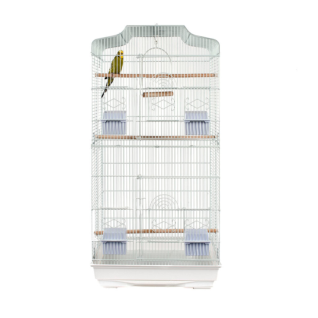 4886 - St Lucia White Cage (Box of 4)