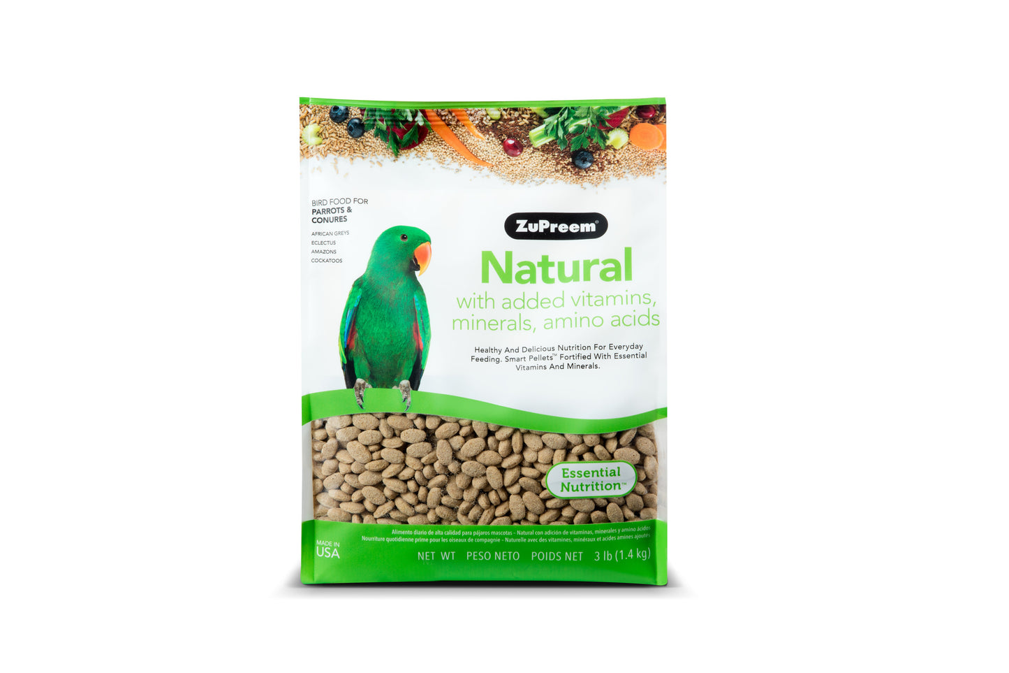 7441 - Zupreem Natural Medium/Large 3lb